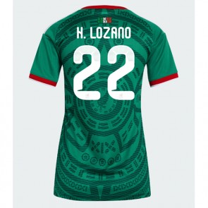Mexiko Hirving Lozano #22 Replika Hemmatröja Damer VM 2026 Kortärmad